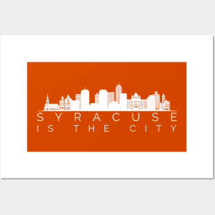 Syracuse is the city minimalist Syracuse City Skyline Graphic Gift Posters and Art